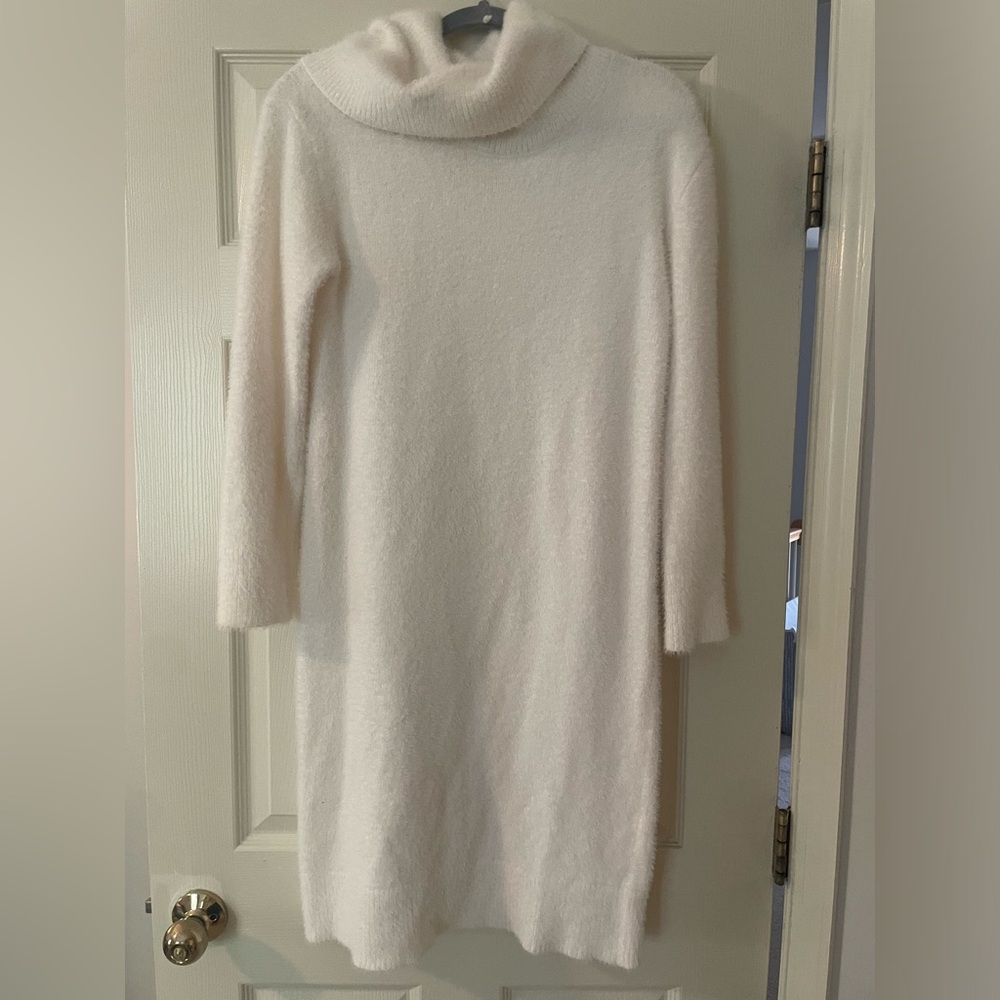 Banana Republic White Sweater Dress